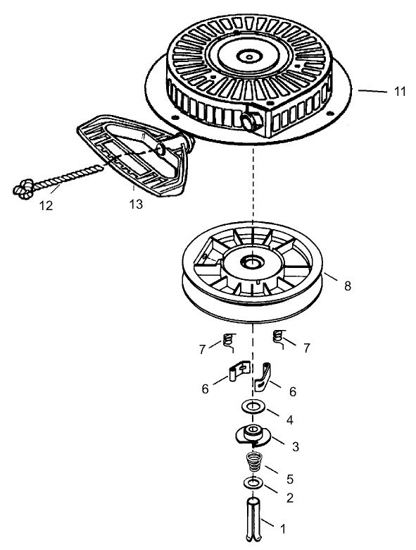 Recoil Starter Part No. 590749