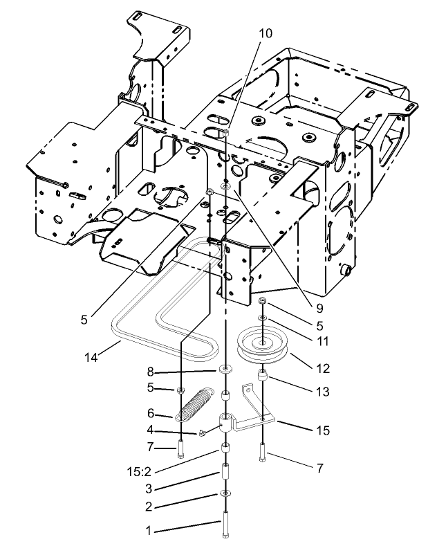 Pump, Idler and Belt Assembly