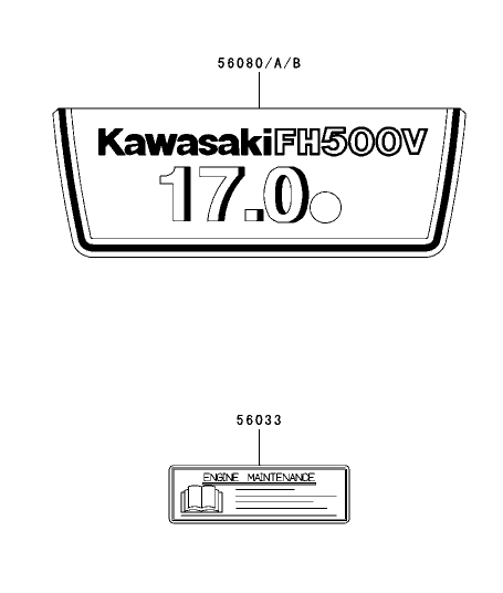 Label Assembly Kawasaki FH500V-ES10