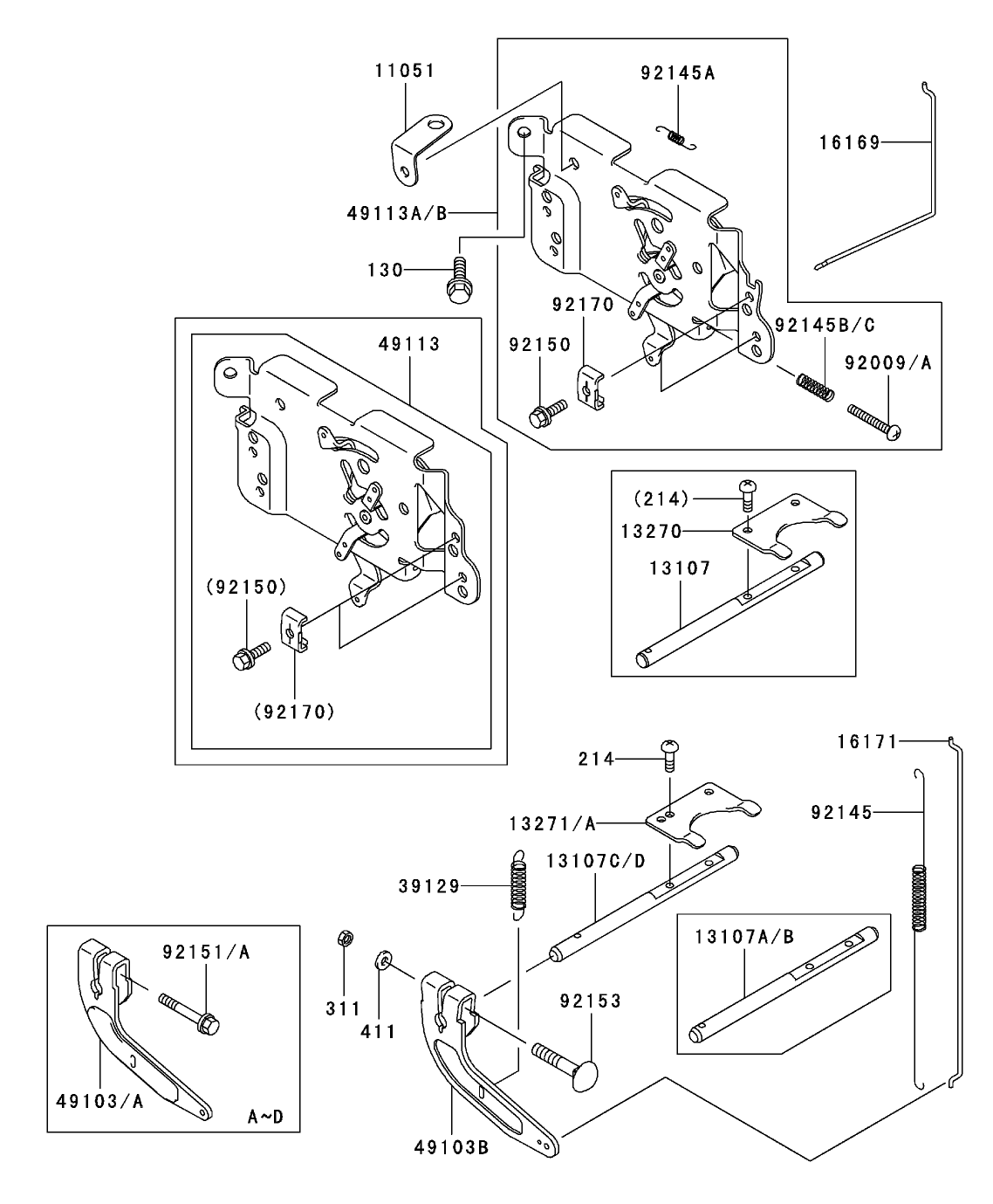 Control Equipment Assembly Kawasaki FH500V-ES10
