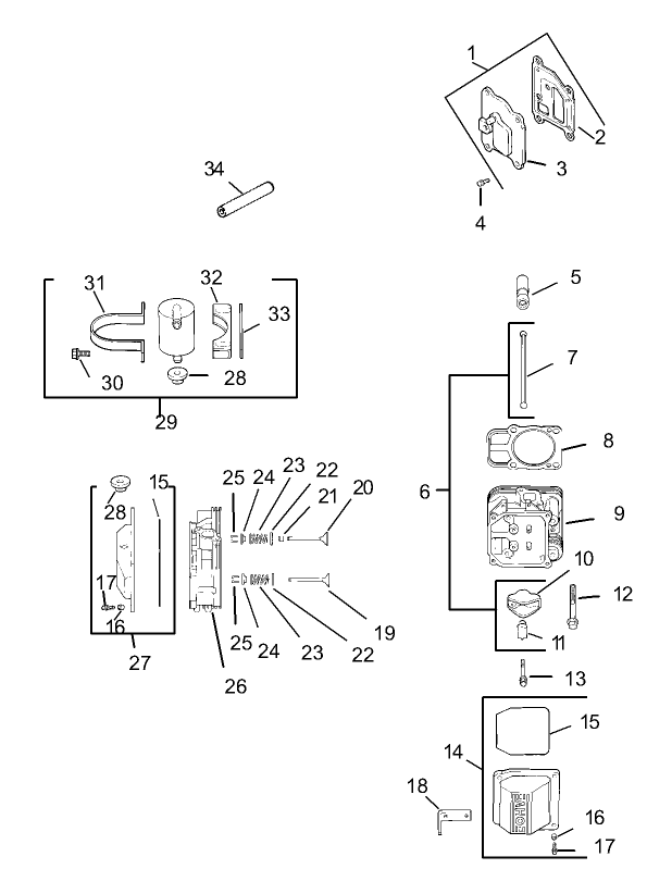 Head/Valve/Breather Assembly Kohler CV20S PRO 65593