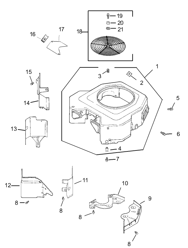 Blower Assembly Kohler CV20S PRO 65593