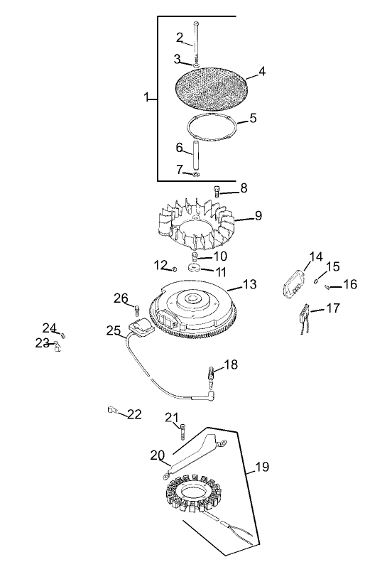 Ignition/Electrical Assembly Kohler CV23S-75560