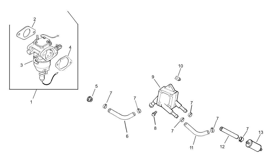 Fuel System Assembly Kohler CV23S-75560
