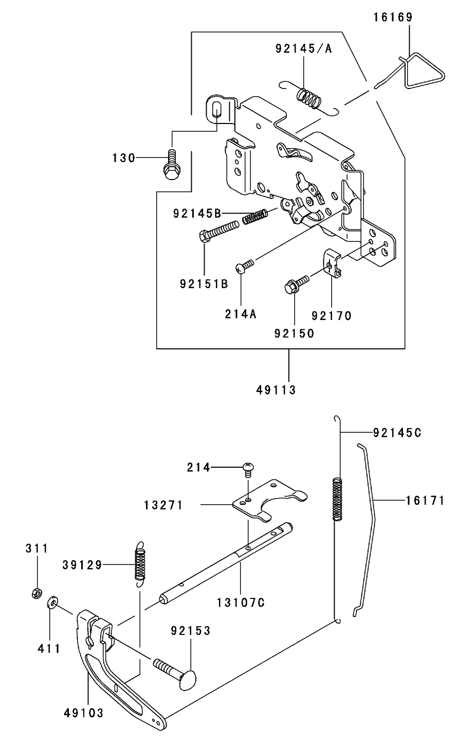 Control Equipment Assembly Kawasaki FH601V-DS06