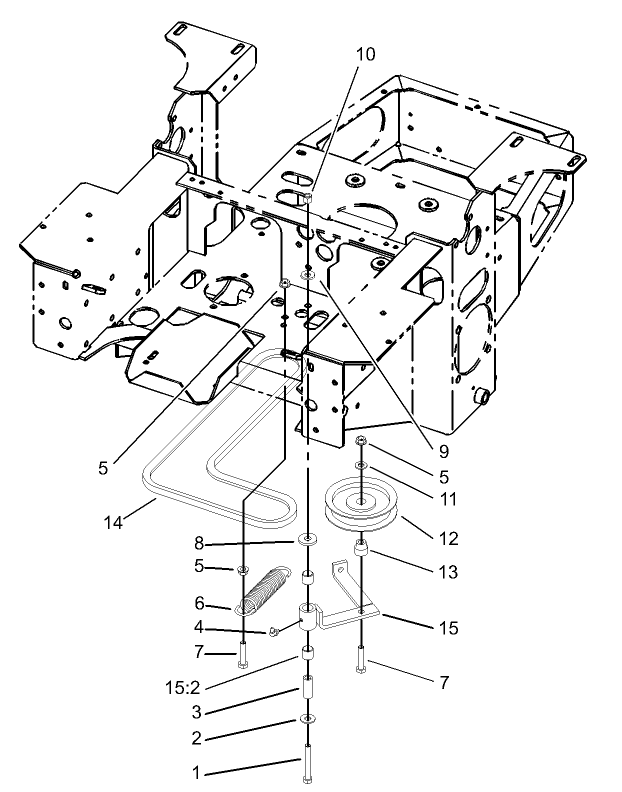 Pump, Idler and Belt Assembly