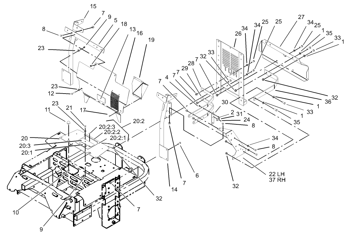 Cooling Mounting Frame Assembly