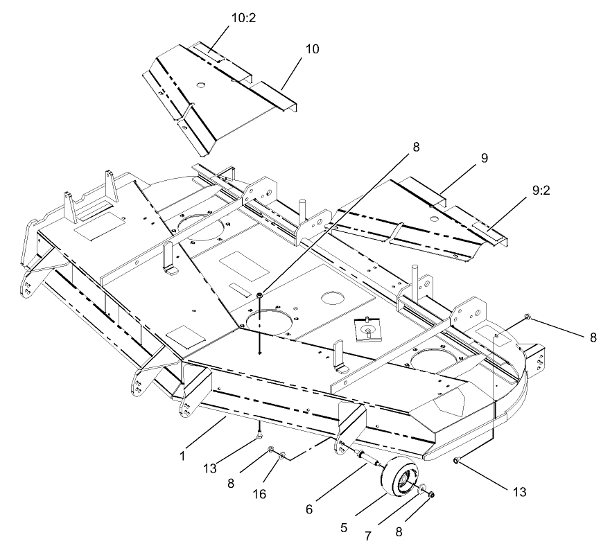 Deck and Wheel Gage Assembly