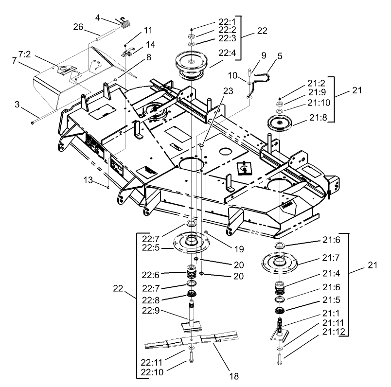 Spindle and Pulley Assembly