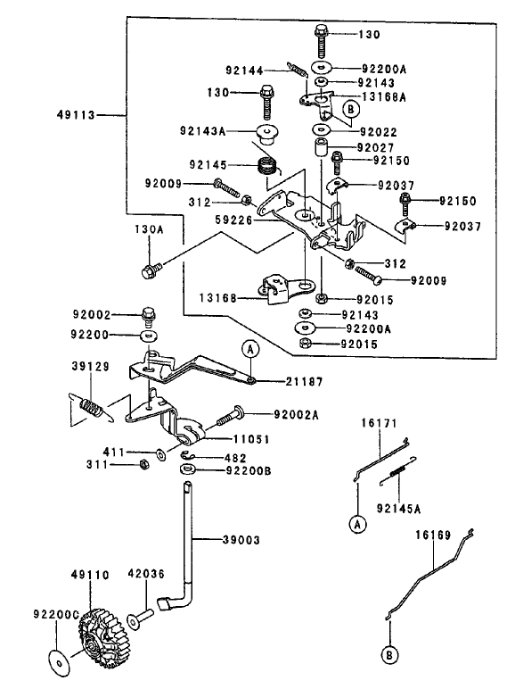 Control Equipment Assembly Kawasaki FD750D-AS03