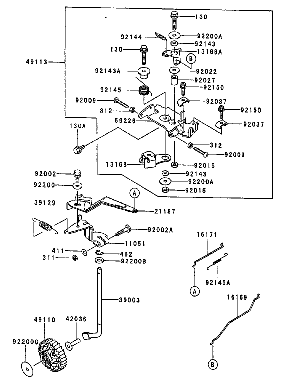 Control Equipment Assembly Kawasaki FD750D-AS03