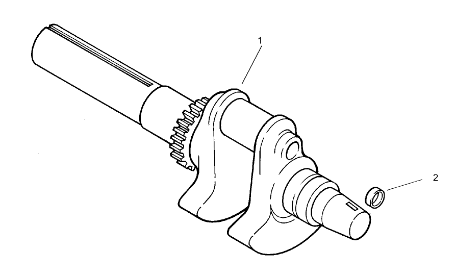 Group 1-Crankshaft Assembly Kohler CH740-0007