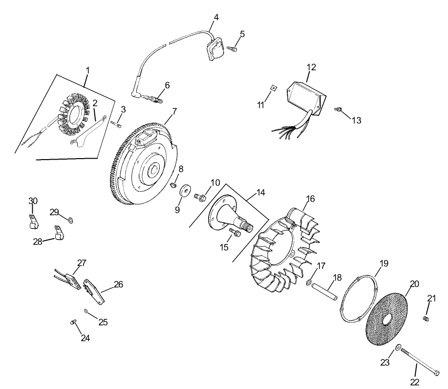 Group 5-Ignition/Electrical Assembly Kohler CH740-0007