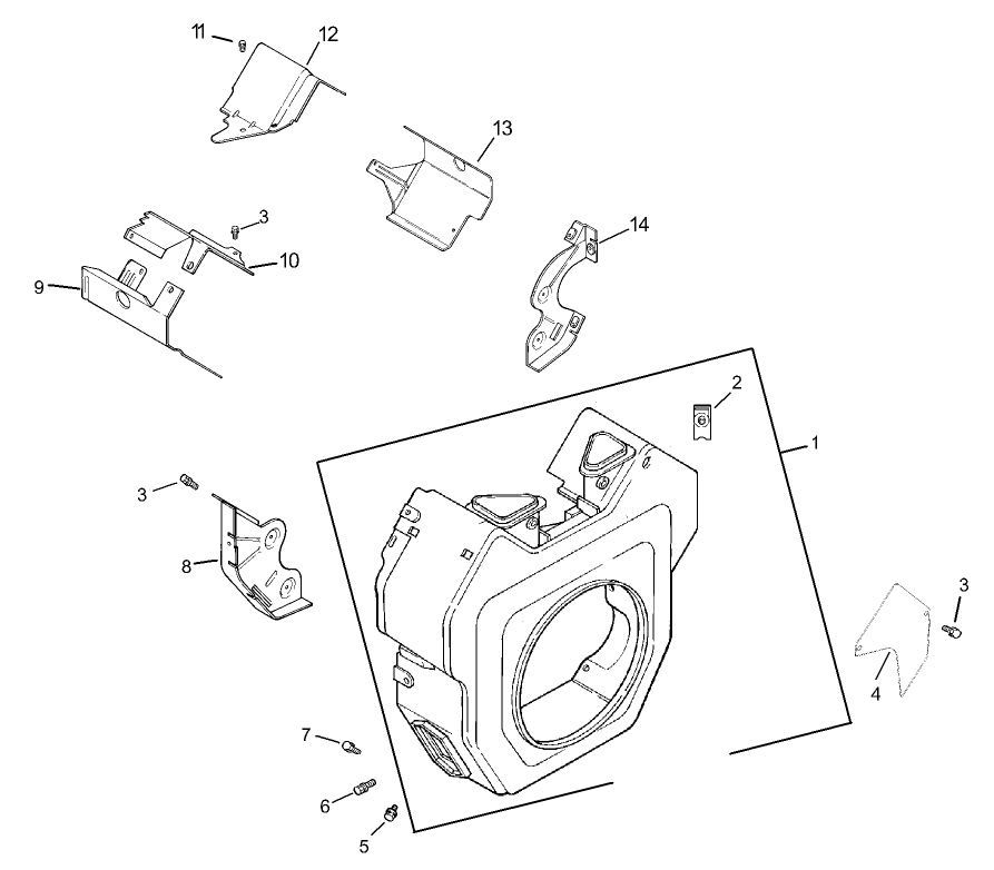 Group 6-Blower Housing Assembly Kohler CH740-0007
