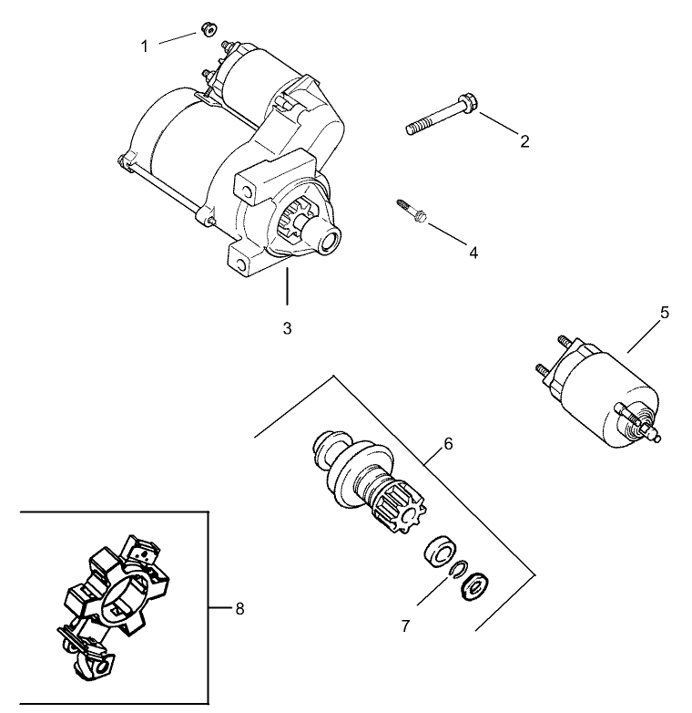 Group 7-Starter Assembly Kohler CH740-0007