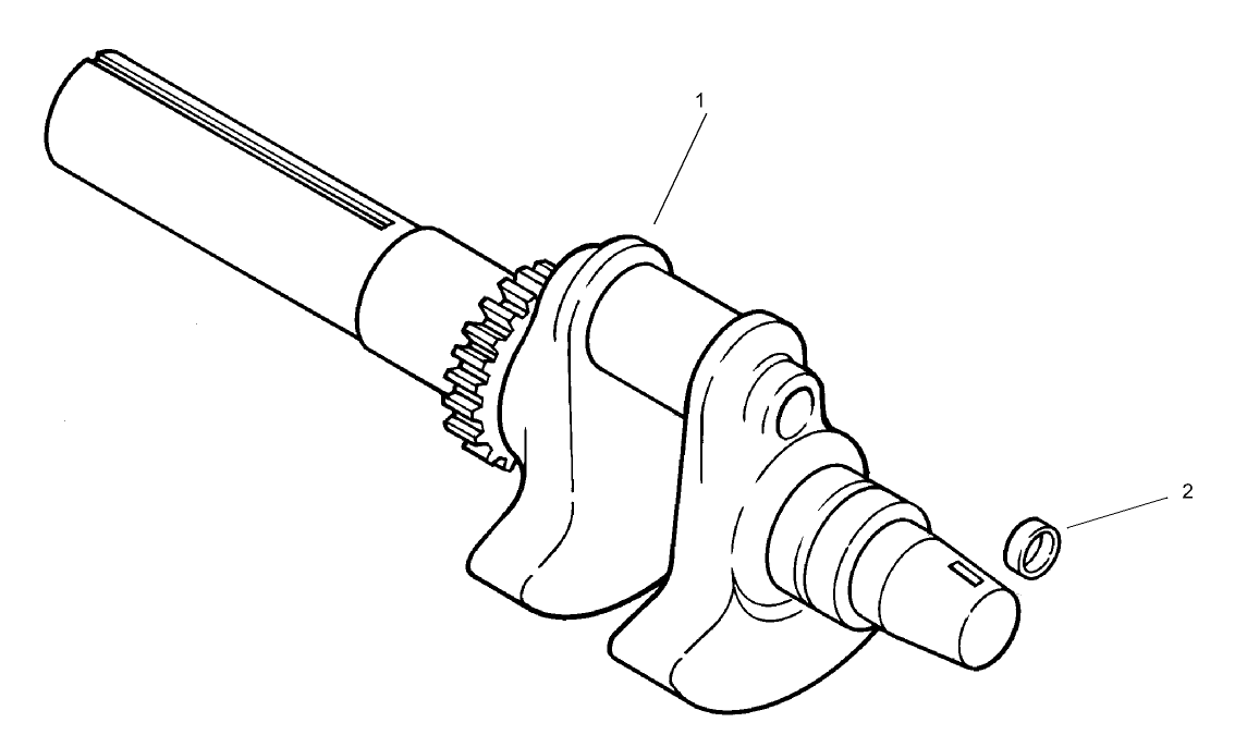 Group 1-Crankshaft Assembly Kohler CH20S-64684