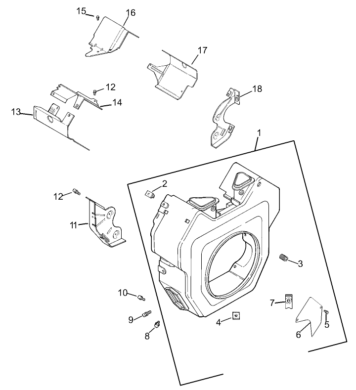 Group 6-Blower Housing Assembly Kohler CH20S-64684