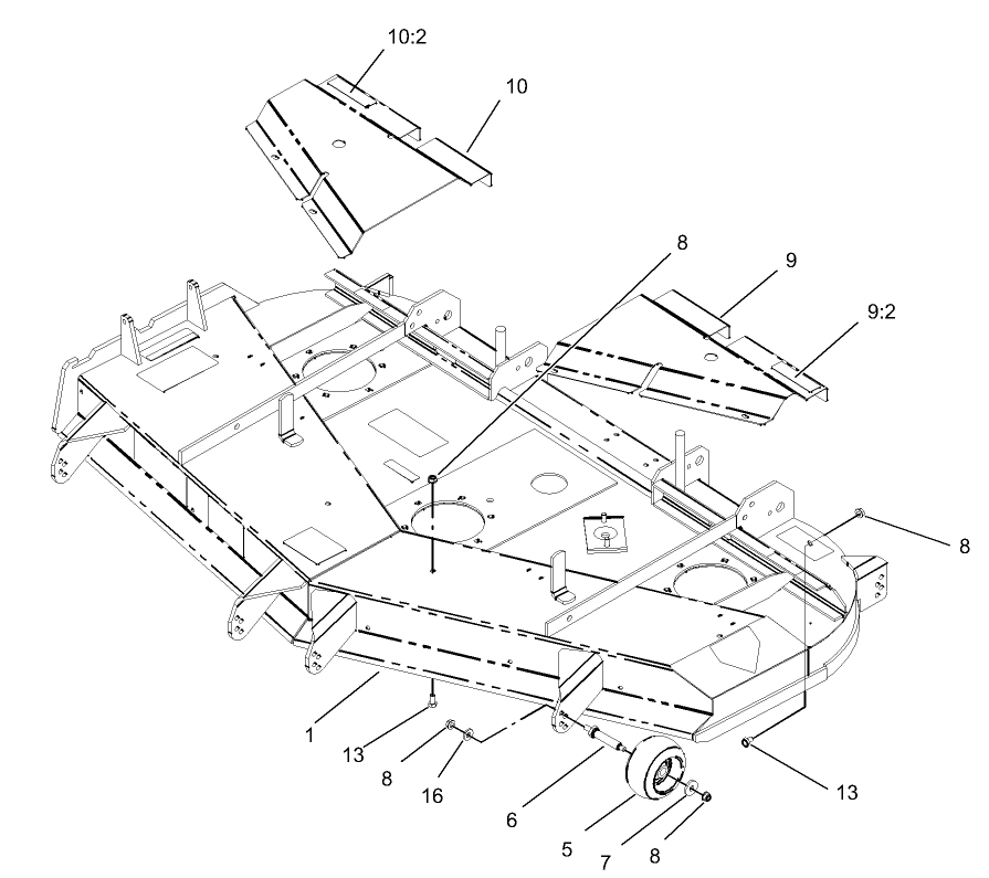 Deck and Wheel Gage Assembly