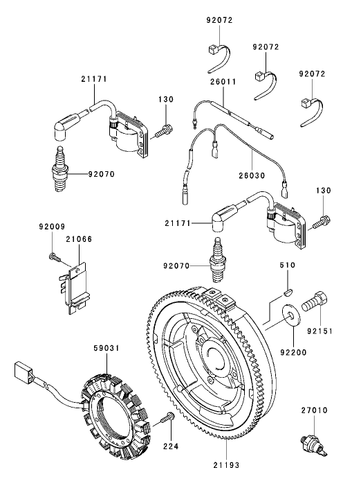 Electric Equipment Assembly Kawasaki FH721D-AS05