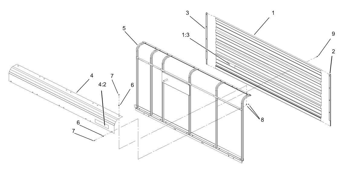 Right Hand Sidewall Assembly
