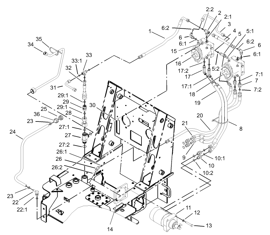Traction Hydraulic Assembly