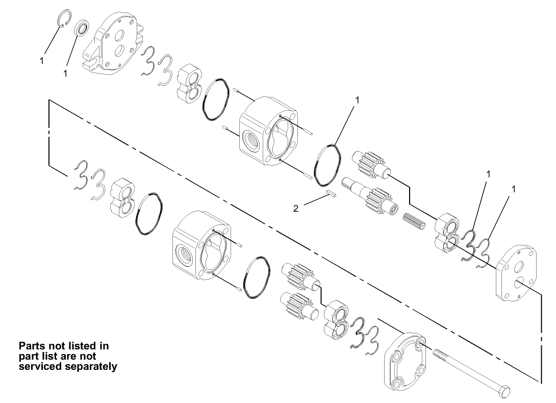 Hydraulic Gear Pump Assembly No. 98-2752