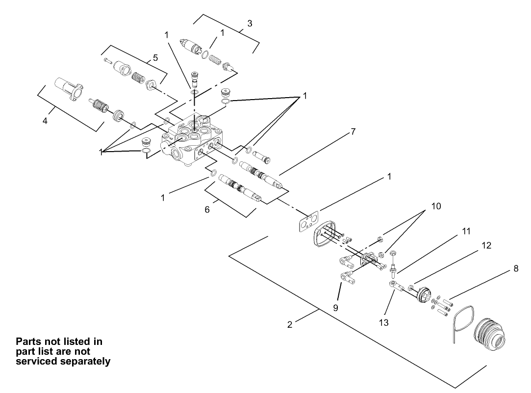 Two Spool Valve Assembly No. 95-3536