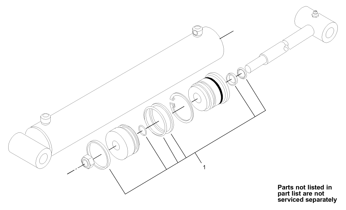 Hydraulic Cylinder Assembly No. 99-6162