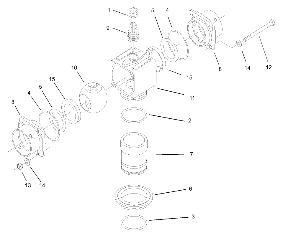 Hardi Ball Valve Assembly No. 106-1268