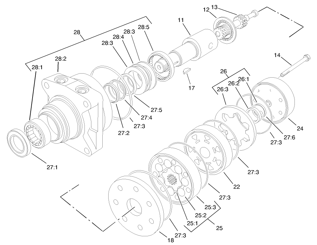 Hydraulic Wheel Motor Assembly No. 92-9199