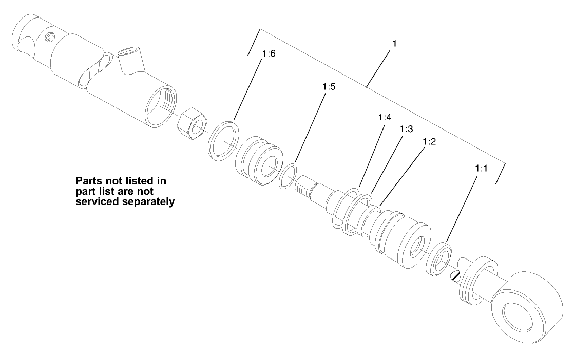Hydraulic Cylinder Assembly No. 105-3823