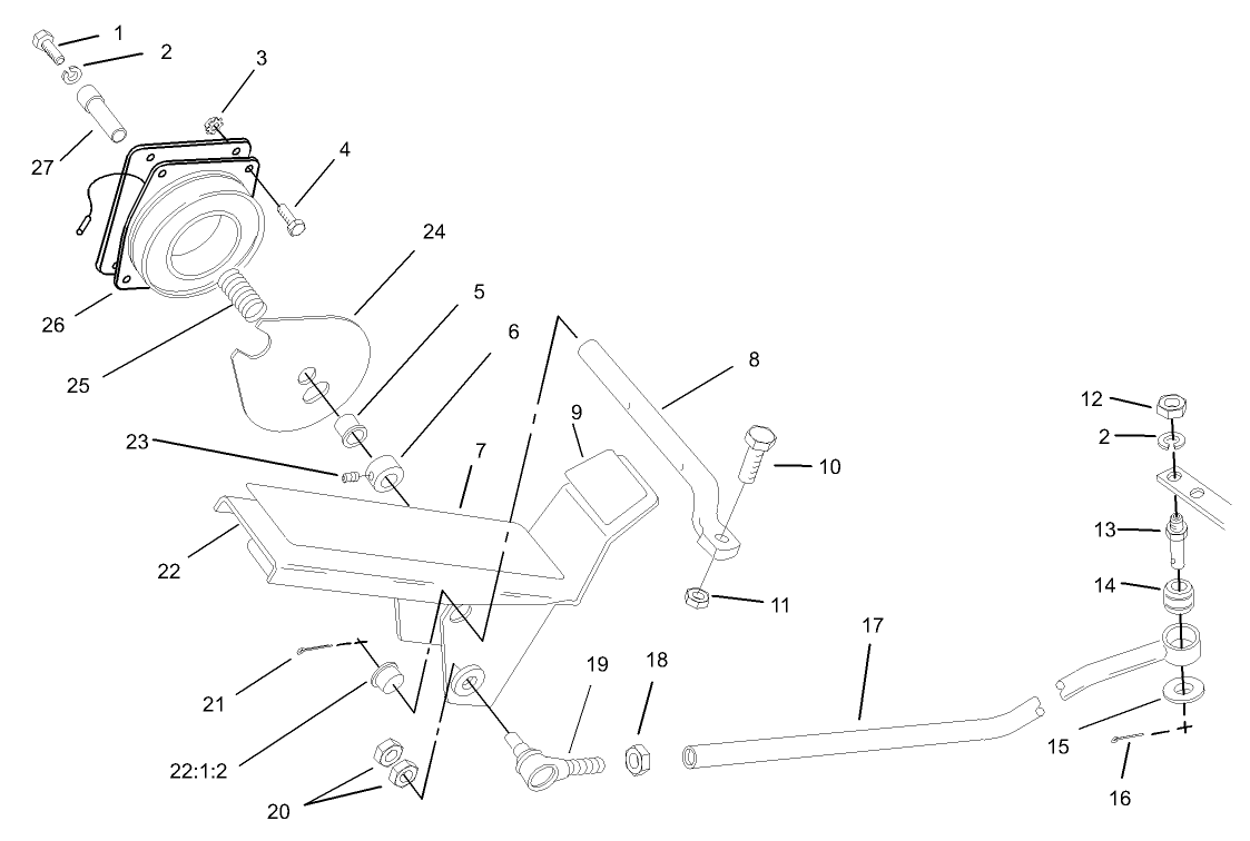 Traction Pedal and Cruise Control Assembly