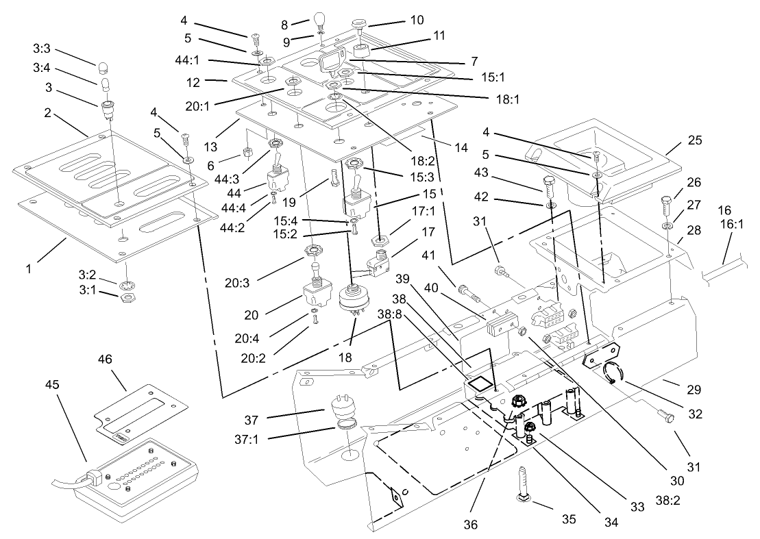 Control Box and Lower Control Panel Assembly