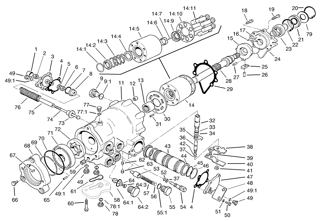 Hydraulic Pump Assembly No. 93-9322