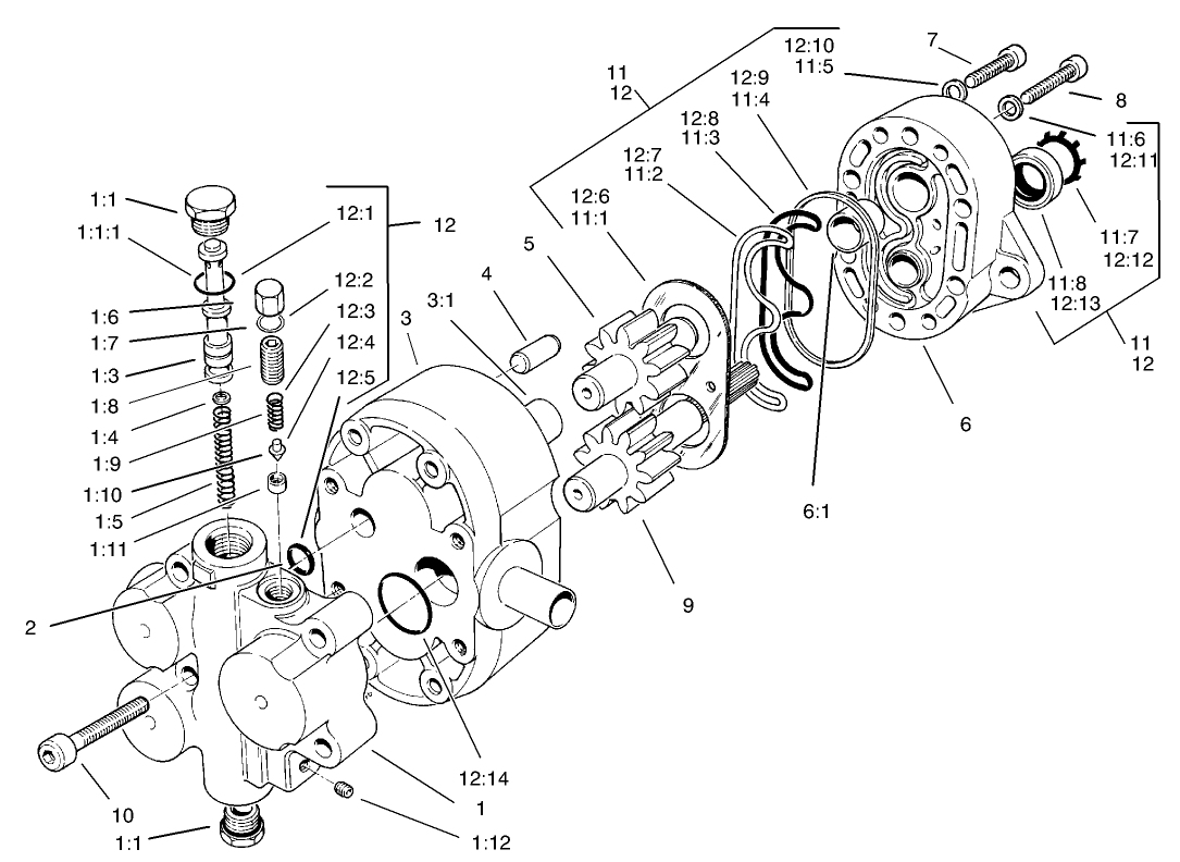 Hydraulic Gear Pump Assembly No. 69-2220