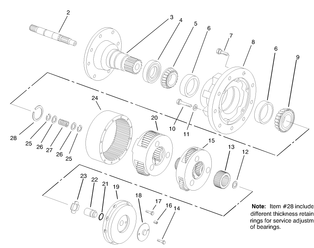 Planetary Gear Drive Assembly No. 69-1730-03