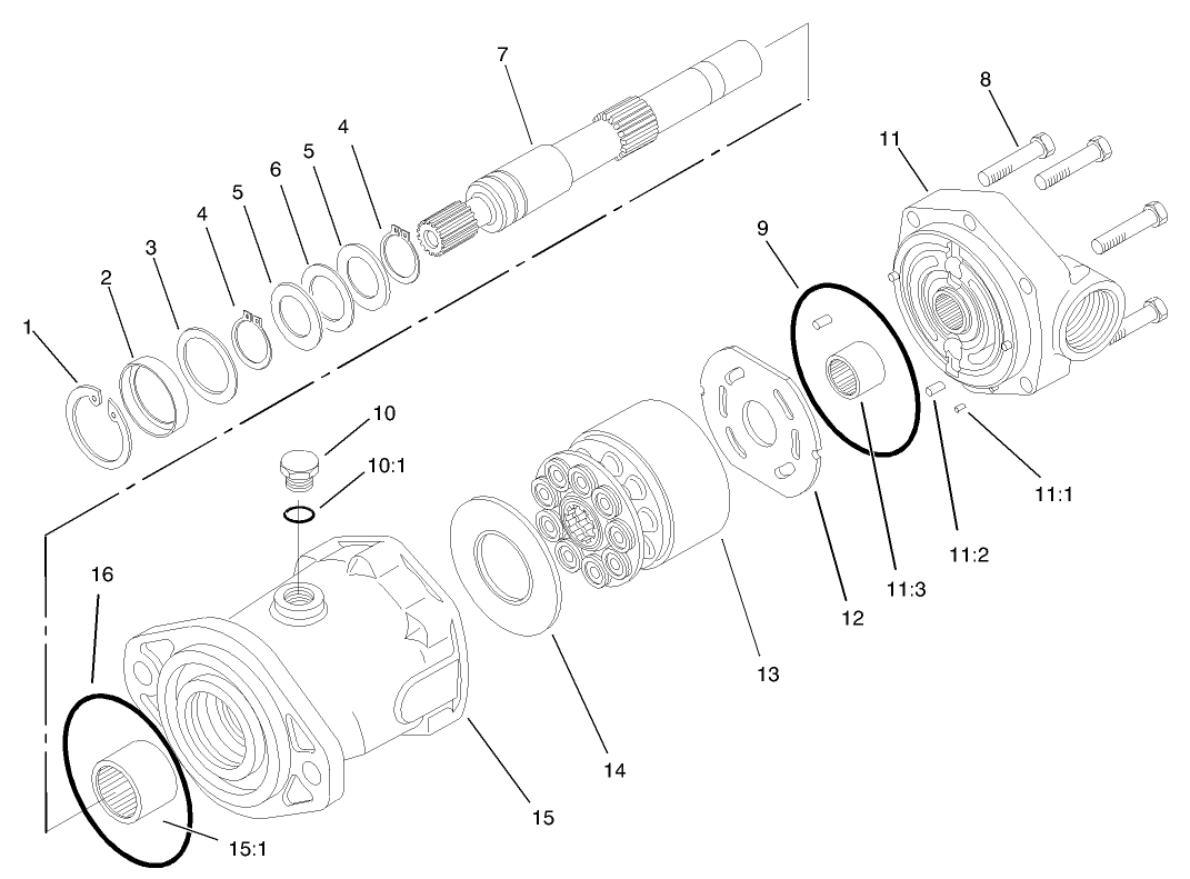 Hydraulic Motor Assembly No. 93-6488
