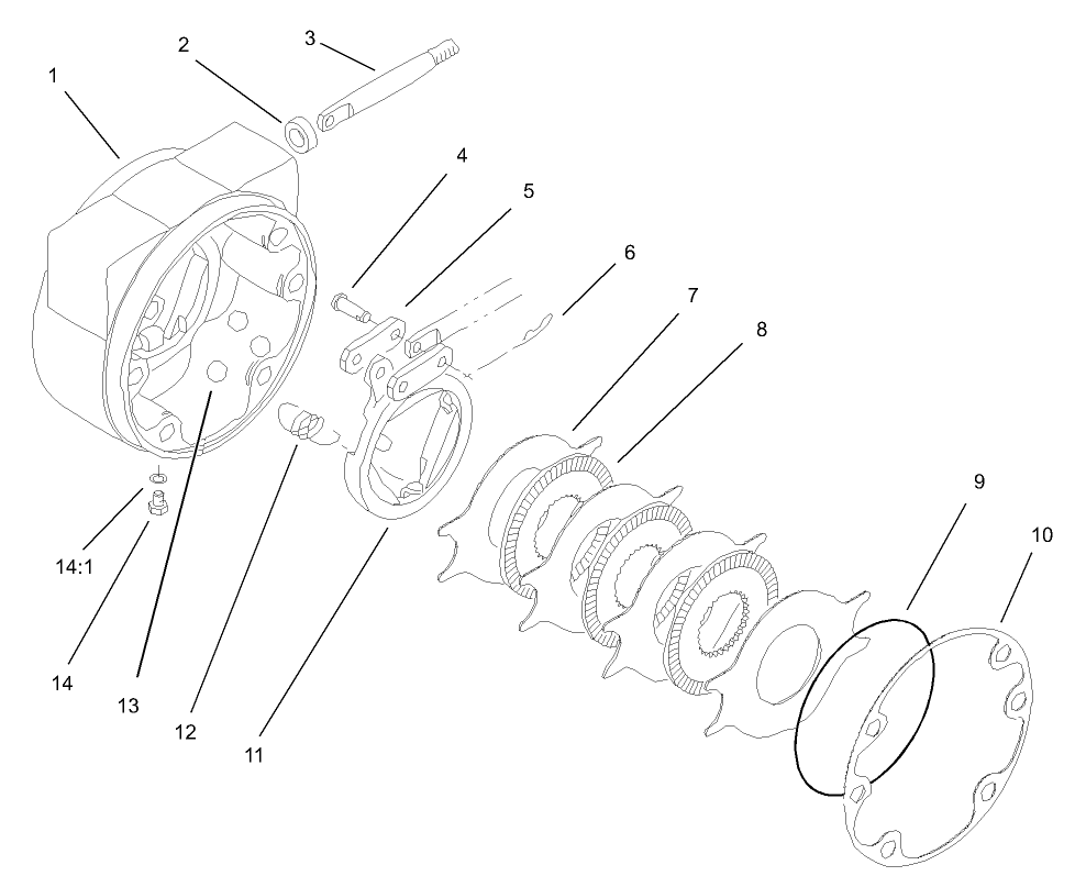 Right Hand Brake Assembly No. 100-3070-03