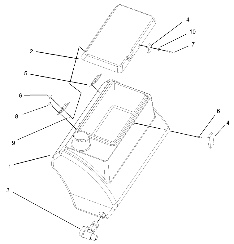 Fresh Water Tank Assembly No. 100-8438