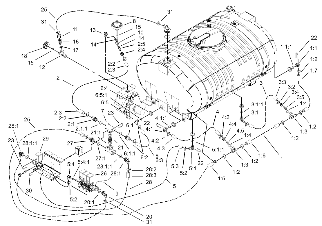 External Sprayer Component Assembly