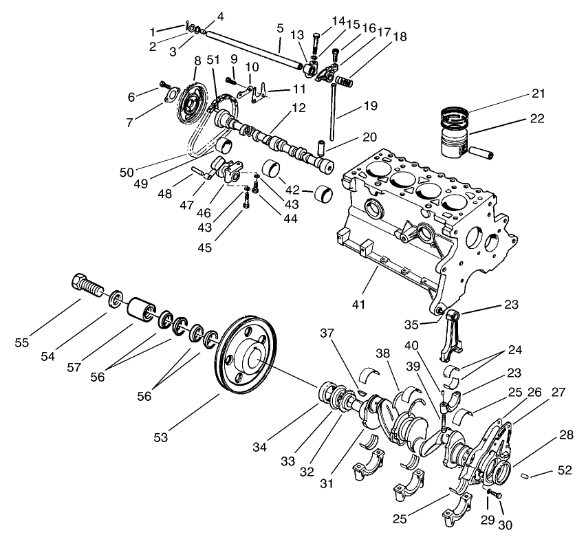 Crankshaft and Camshaft Assembly