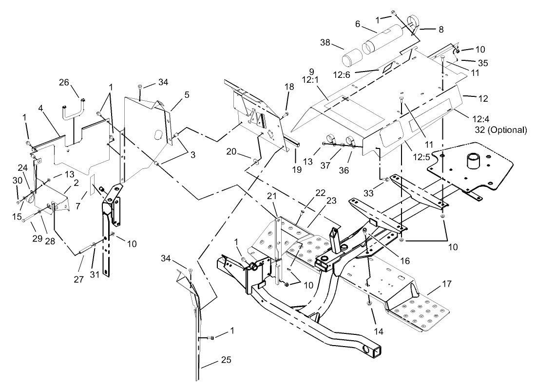 Skirt and Body Panel Assembly