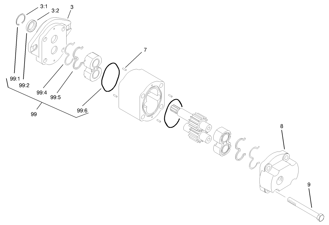 Reel Drive Pump Assembly No. 99-6131