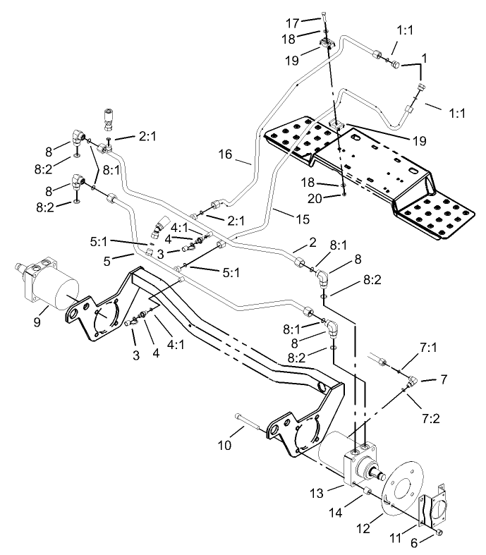 Hydraulic Motor Installation Assembly