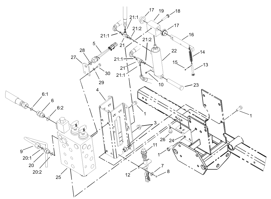 Front Lift Cylinder Assembly