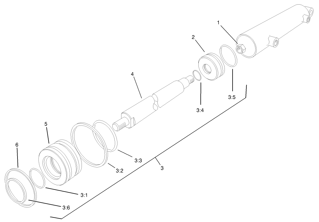 Hydraulic Lift Cylinder Assembly No. 94-5031