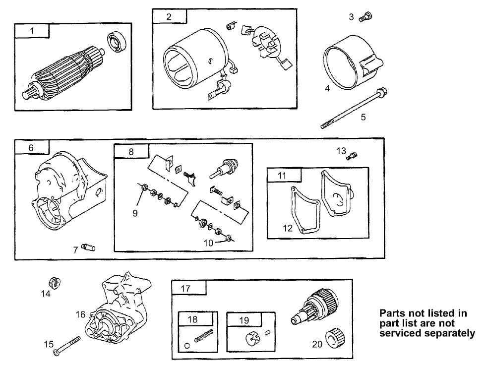 Starter Motor Assembly No. 104-7716