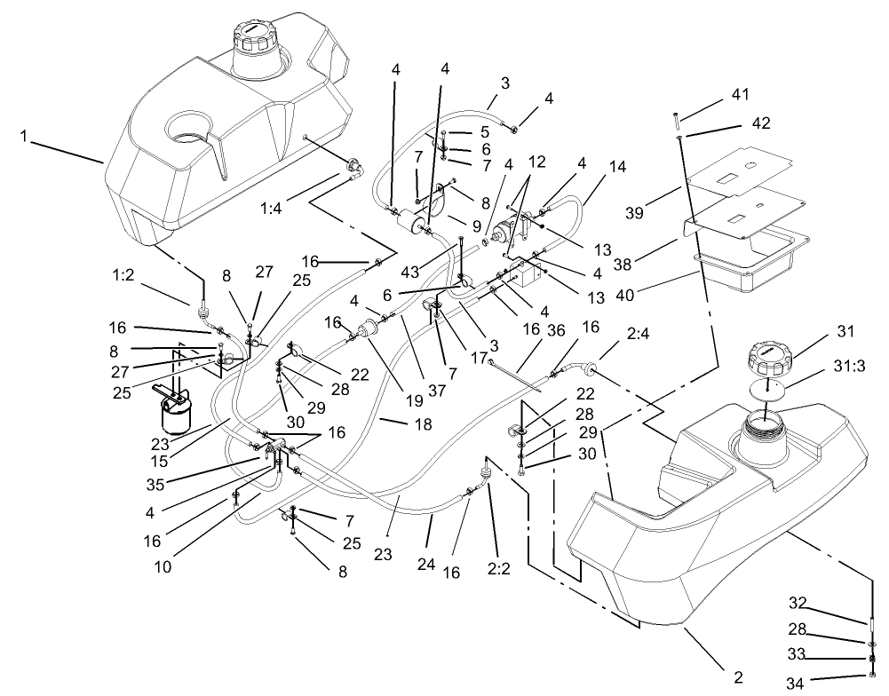 Parts – Z288E Z Master, With 62