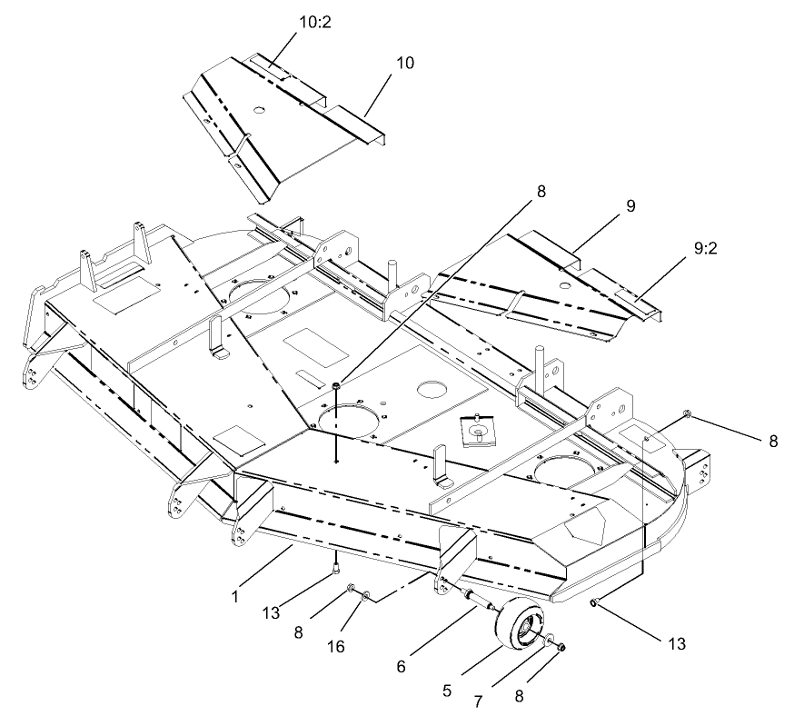 Deck and Wheel Gage Assembly