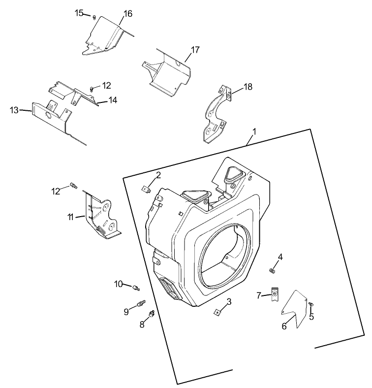 Group 6-Blower Housing Assembly Kohler CH23S-76569